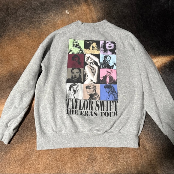 Taylor Swift Sweaters - TaylorSwift TTPD Eras Tour II Gray Crewneck Sweatshirt 2024 Official Size Small